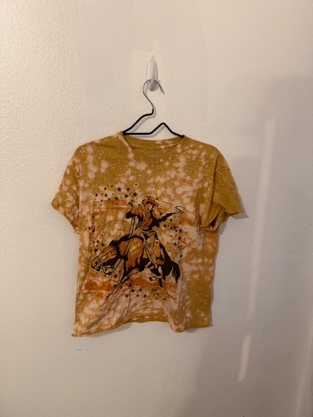 Tie-Dye Rodeo Graphic Tee - Mustard